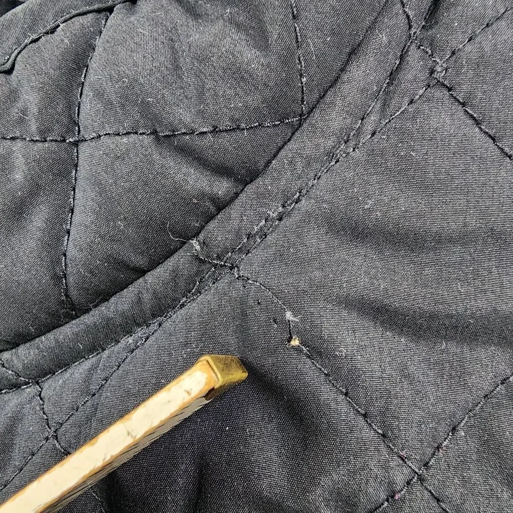 J Jill Vest Womens XS Black Heritage Quilted Button Down Lined Outdoor Hiking - Picture 12 of 16
